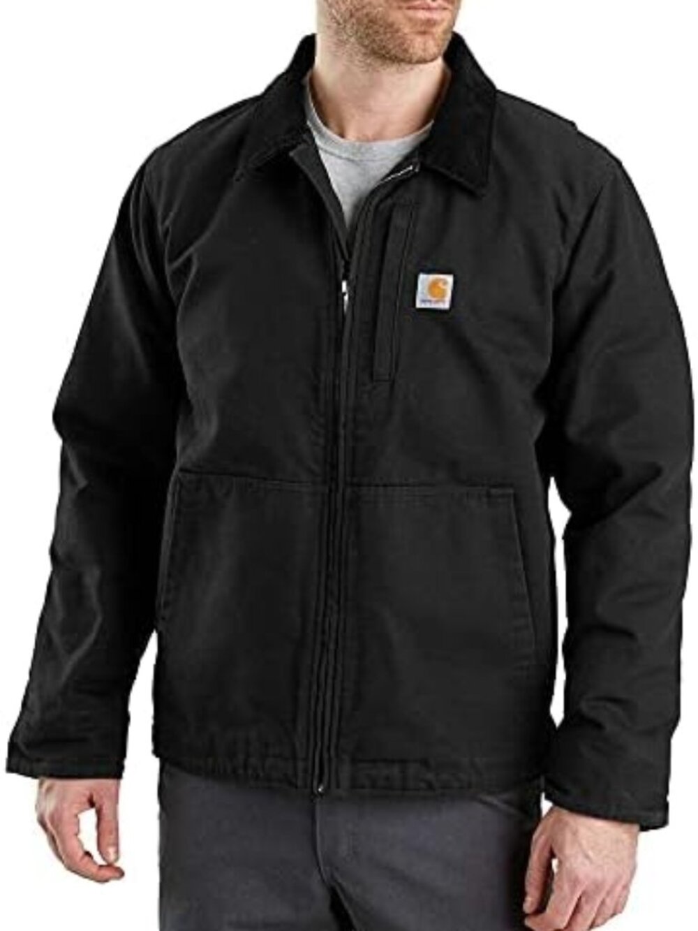 Carhartt Men's Black Full Swing Armstrong Rugged Work Basic Jacket Size XL